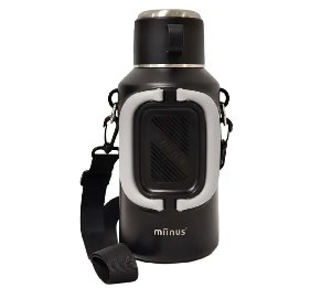 תרמוס נירוסטה פרימיום עם ידית ורצועה